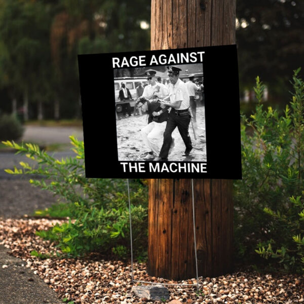 Bernie Sanders, Rage Against The Machine, Fight Oligarchy Tour Yard Sign