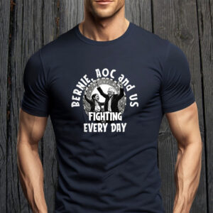 Bernie and AOC, Fighting Oligarchy Day T-Shirt