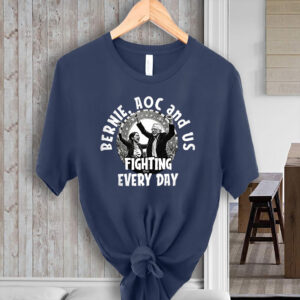 Bernie and AOC, Fighting Oligarchy Day T-Shirt