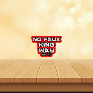 Bold Funny Anti Trump Statement – 8647 No Faux King Way Sticker, Car Magnet