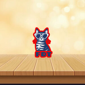 Cat FDT Anti-Trump Anti-Maga Sticker, Car Magnet