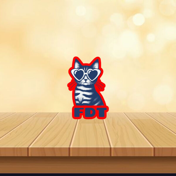 Cat FDT Anti-Trump Anti-Maga Sticker, Car Magnet