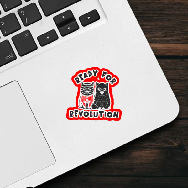 Cat Lady Revolution - Fight the Oligarchy Sticker, Car Magnet