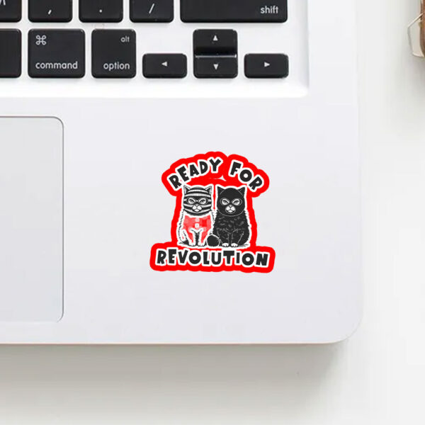 Cat Lady Revolution - Fight the Oligarchy Sticker, Car Magnet