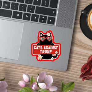 Cats against Trump - Fuck Donald Trump 2025 Sticker, Car Magnet