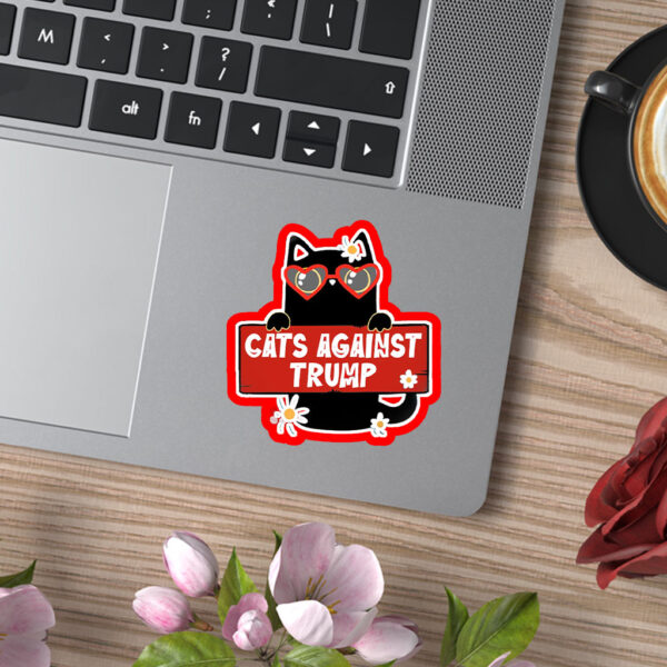 Cats against Trump - Fuck Donald Trump 2025 Sticker, Car Magnet
