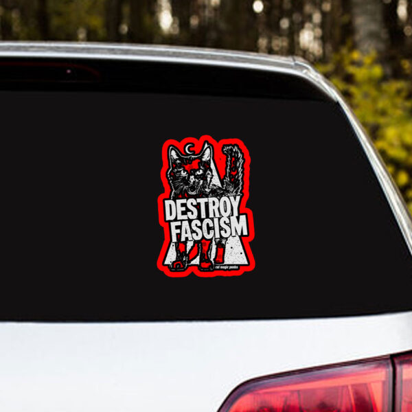 DESTROY FASCISM 2025 Sticker, Car Magnet