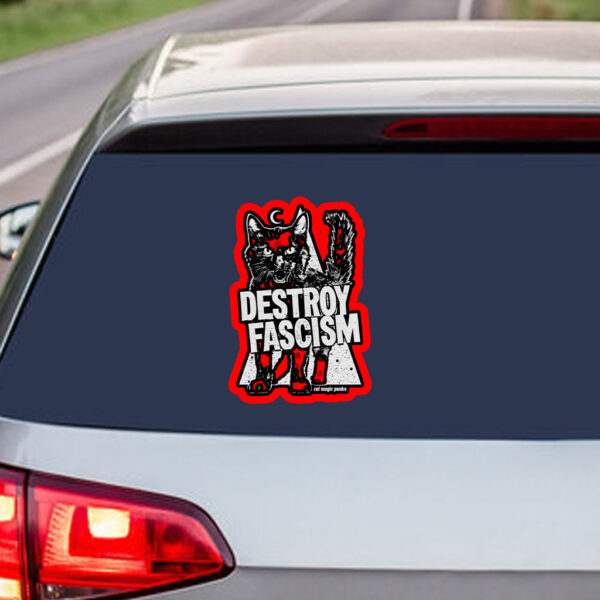 DESTROY FASCISM 2025 Sticker, Car Magnet