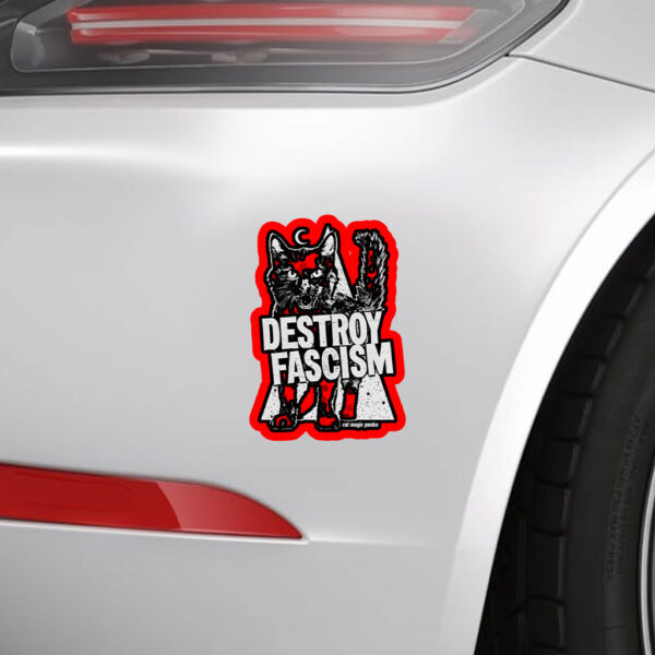 DESTROY FASCISM 2025 Sticker, Car Magnet