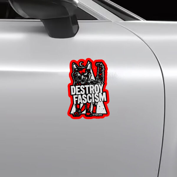 DESTROY FASCISM 2025 Sticker, Car Magnet