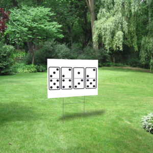 Dice 8647 Anti Trump, Not My President 2025 Yard Sign