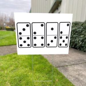 Dice 8647 Anti Trump, Not My President 2025 Yard Sign