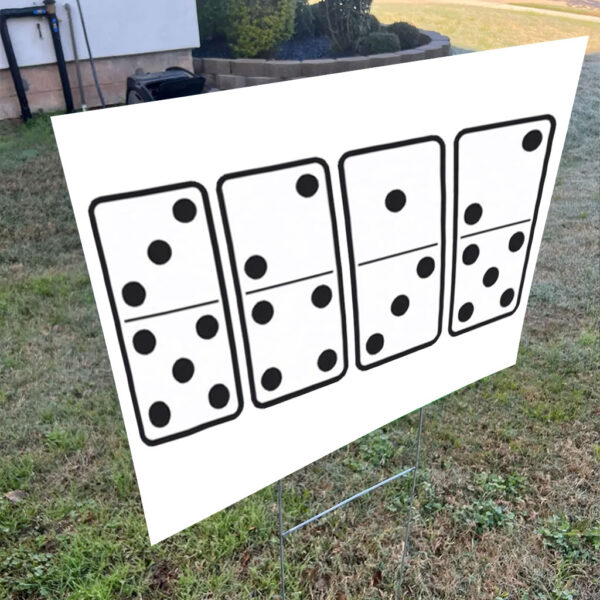 Dice 8647 Anti Trump, Not My President 2025 Yard Sign