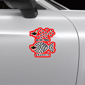 Do Not Panic Organize, Fight Oligarchy 2025 Sticker, Car Magnet
