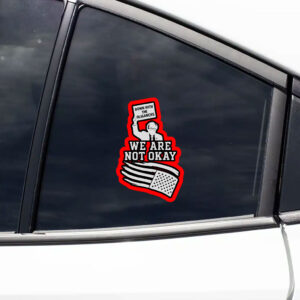 Down With The Oligarchy, We Are Not Okay, Bernie Sanders For America 2025 Sticker, Car Magnet