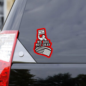 Down With The Oligarchy, We Are Not Okay, Bernie Sanders For America 2025 Sticker, Car Magnet