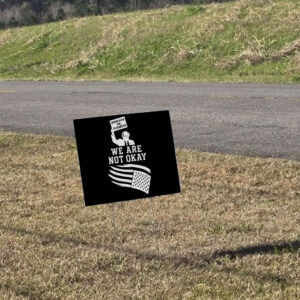 Down With The Oligarchy, We Are Not Okay, Bernie Sanders For America 2025 Yard Sign