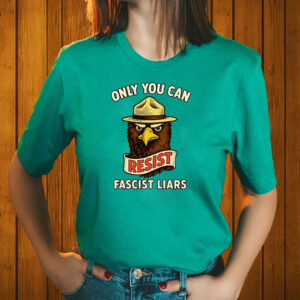 Eagle Resist Fascist Liars - Anti-Trump 2025 T-Shirt