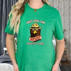 Eagle Resist Fascist Liars - Anti-Trump 2025 T-Shirt