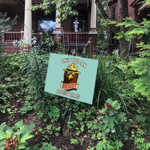 Eagle Resist Fascist Liars - Anti-Trump 2025 Yard Sign