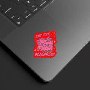 Eat The Oligarchy Knife Sticker, Car Magnet