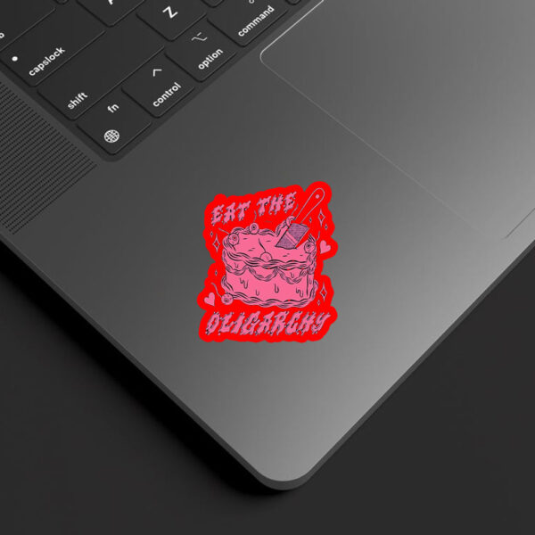 Eat The Oligarchy Knife Sticker, Car Magnet