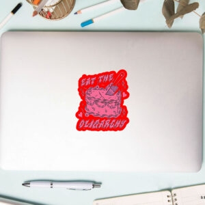 Eat The Oligarchy Knife Sticker, Car Magnet