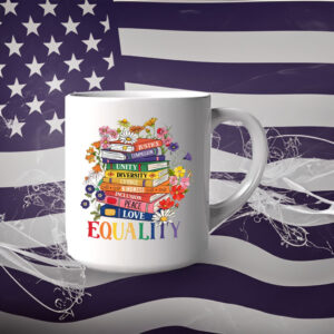 Equality Floral Book Anti Trump 2025 Mug
