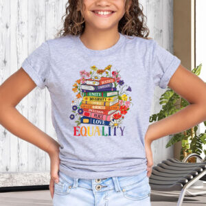 Equality Floral Book Anti Trump 2025 T-Shirt