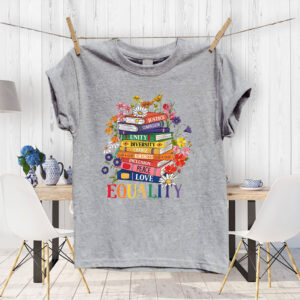 Equality Floral Book Anti Trump 2025 T-Shirt
