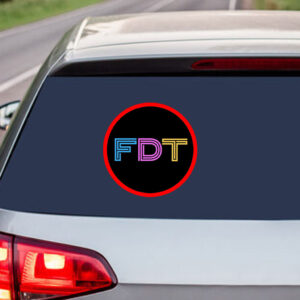 FDT Anti-Trump Anti-Maga Round Sticker, Car Magnet