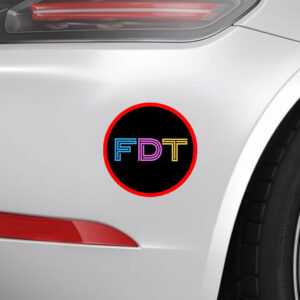 FDT Anti-Trump Anti-Maga Round Sticker, Car Magnet