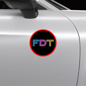FDT Anti-Trump Anti-Maga Round Sticker, Car Magnet