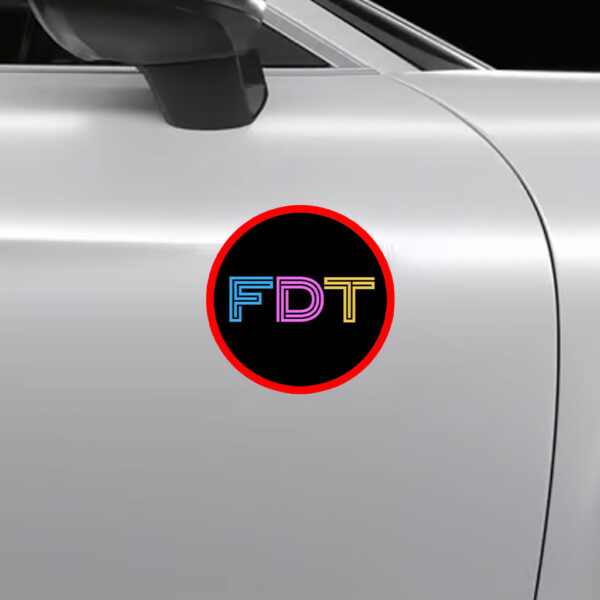 FDT Anti-Trump Anti-Maga Round Sticker, Car Magnet