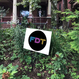 FDT Anti-Trump Anti-Maga Round Yard Sign