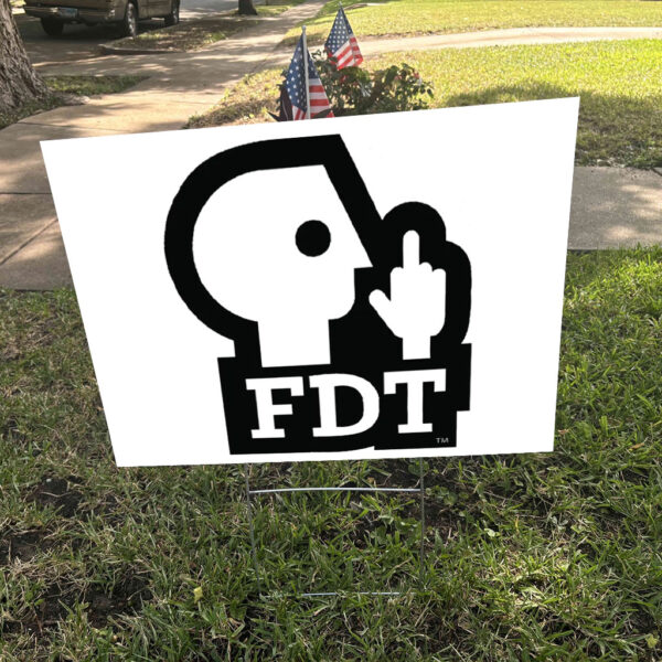 FDT PBS Parody - Anti Oligarchy 2025 Yard Sign