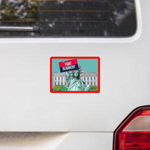Fight Oligarchy Anti Trump 2025 Sticker, Car Magnets