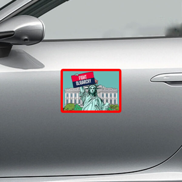 Fight Oligarchy Anti Trump 2025 Sticker, Car Magnets