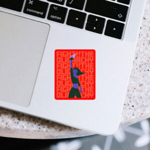 Fight The Oligarchy Art Sticker, Car Magnet