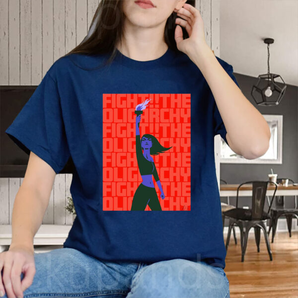 Fight The Oligarchy Art T-Shirt