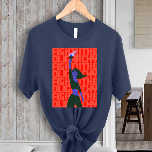 Fight The Oligarchy Art T-Shirt