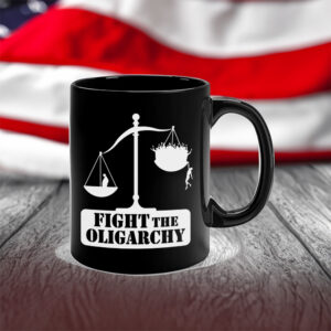 Fight the Oligarchy with the Scale of Justice and Trump Mug