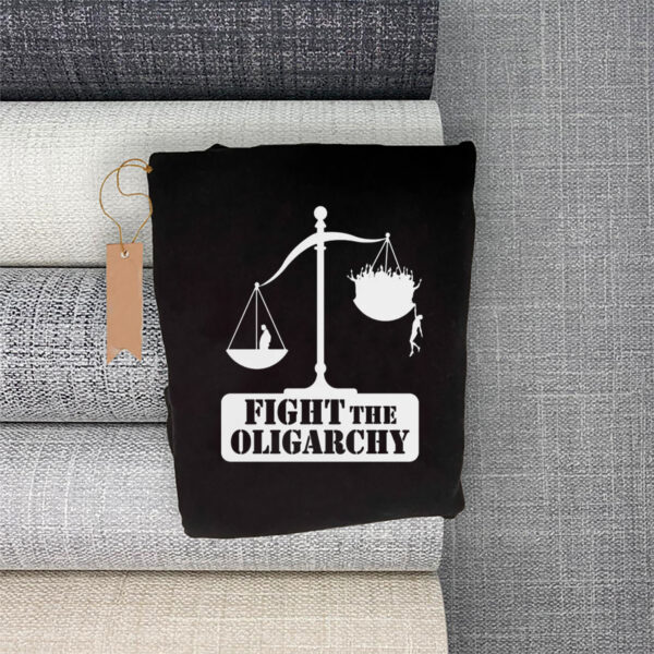 Fight the Oligarchy with the Scale of Justice and Trump T-Shirt