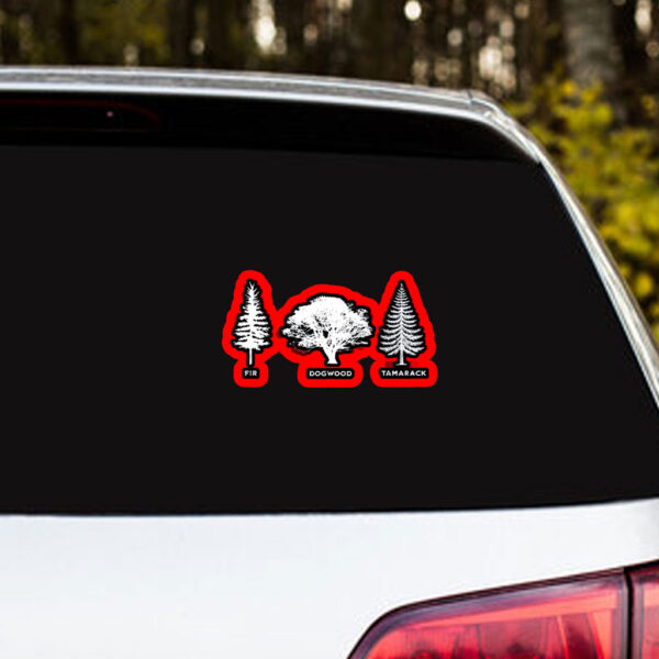 Fir Dogwood Tamarack , National Park Sticker, Car Magnet