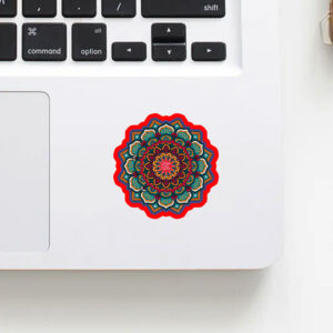 Floral FDT 8647, Mandala Flower F*ck Trump Sticker, Car Magnet