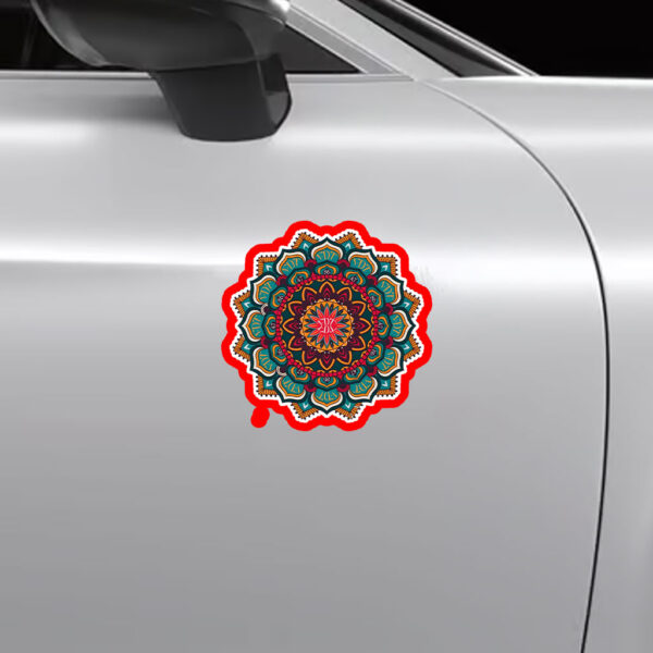 Floral FDT 8647 - Mandala Flower Fck Trump Sticker, Car Magnets