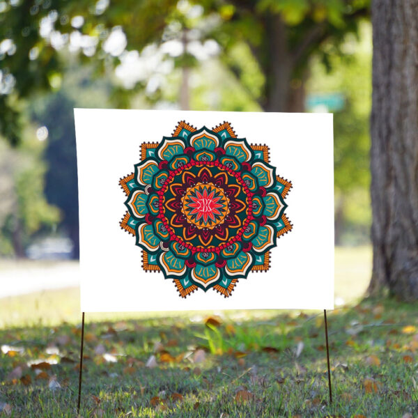 Floral FDT 8647 - Mandala Flower Fck Trump Yard Signs