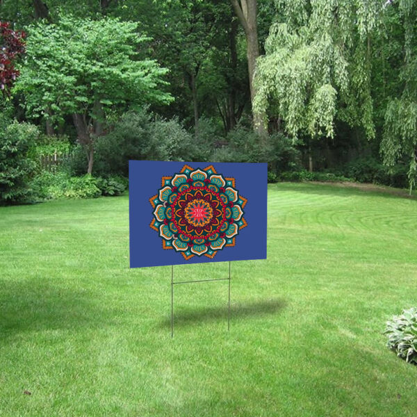 Floral FDT 8647, Mandala Flower F*ck Trump Yard Sign