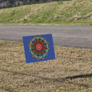 Floral FDT 8647, Mandala Flower F*ck Trump Yard Sign