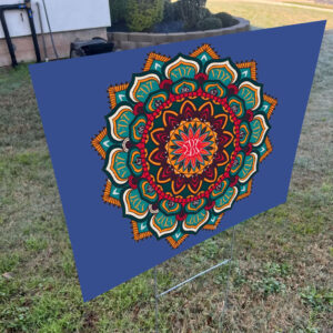Floral FDT 8647, Mandala Flower F*ck Trump Yard Sign